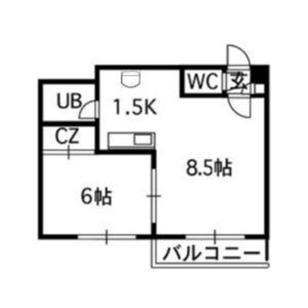 パークサイドヒサエの物件間取画像